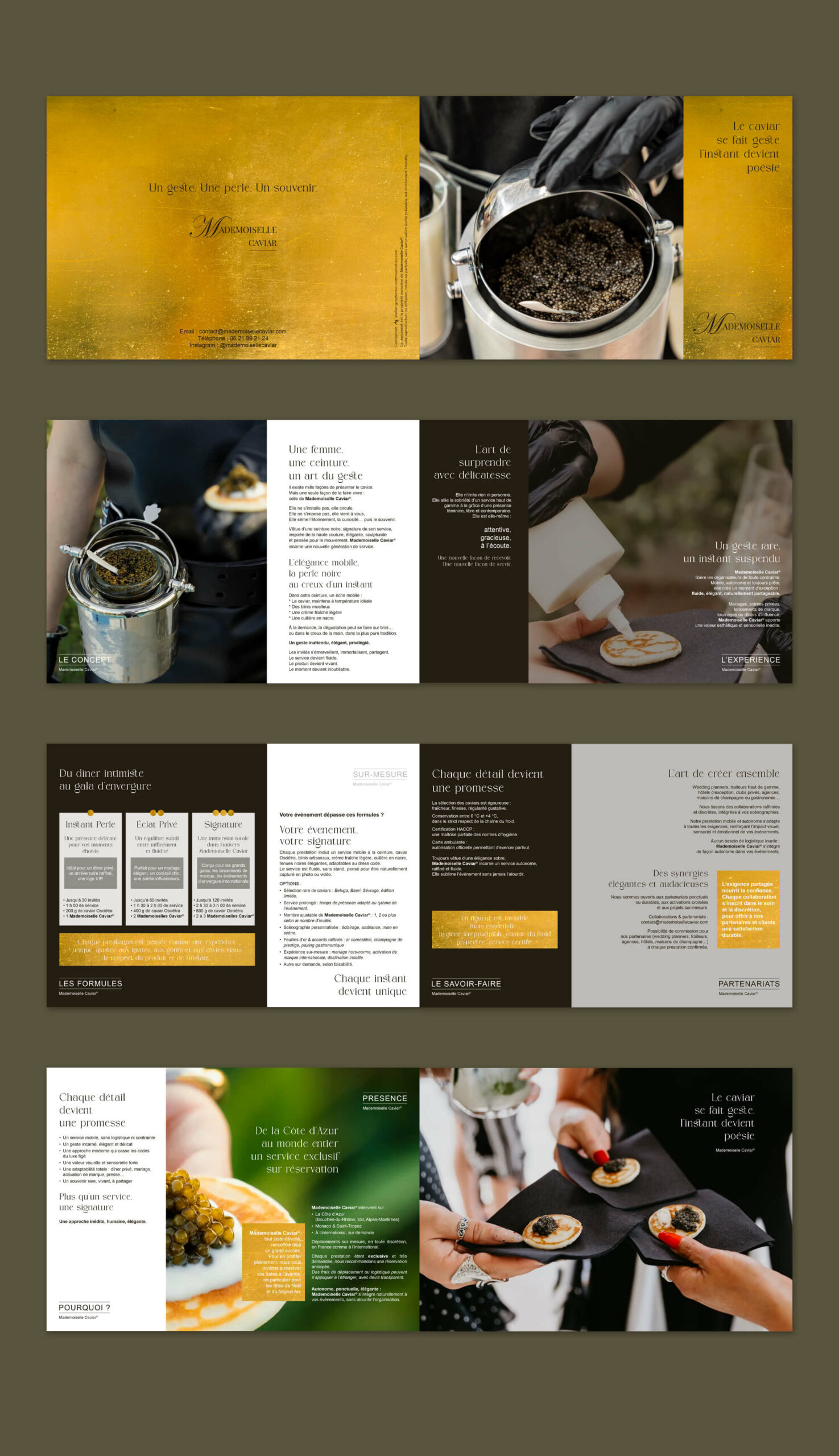 Brochure commerciale de luxe